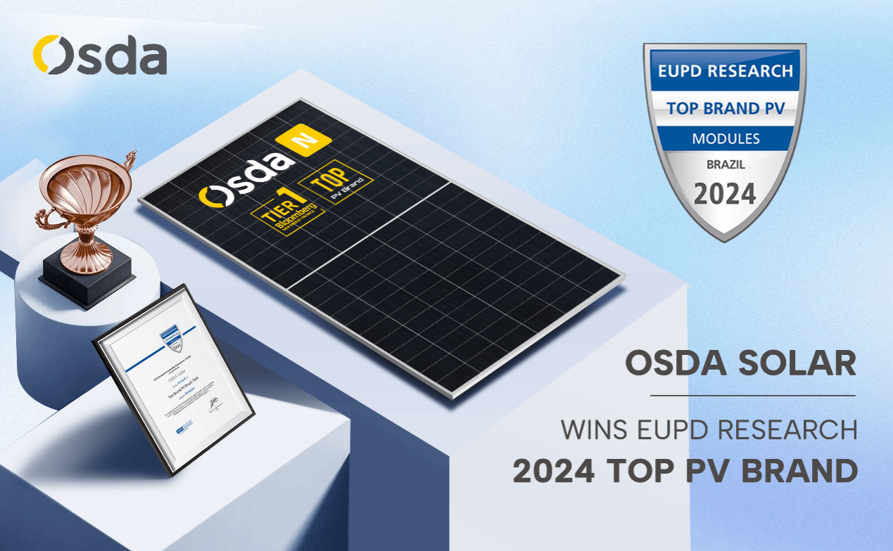 Osda Solar становится победителем ежегодного конкурса TOP PV Brand